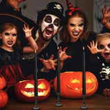Black Taper LED Candles With Remote Control Halloween Dark Academia Decor