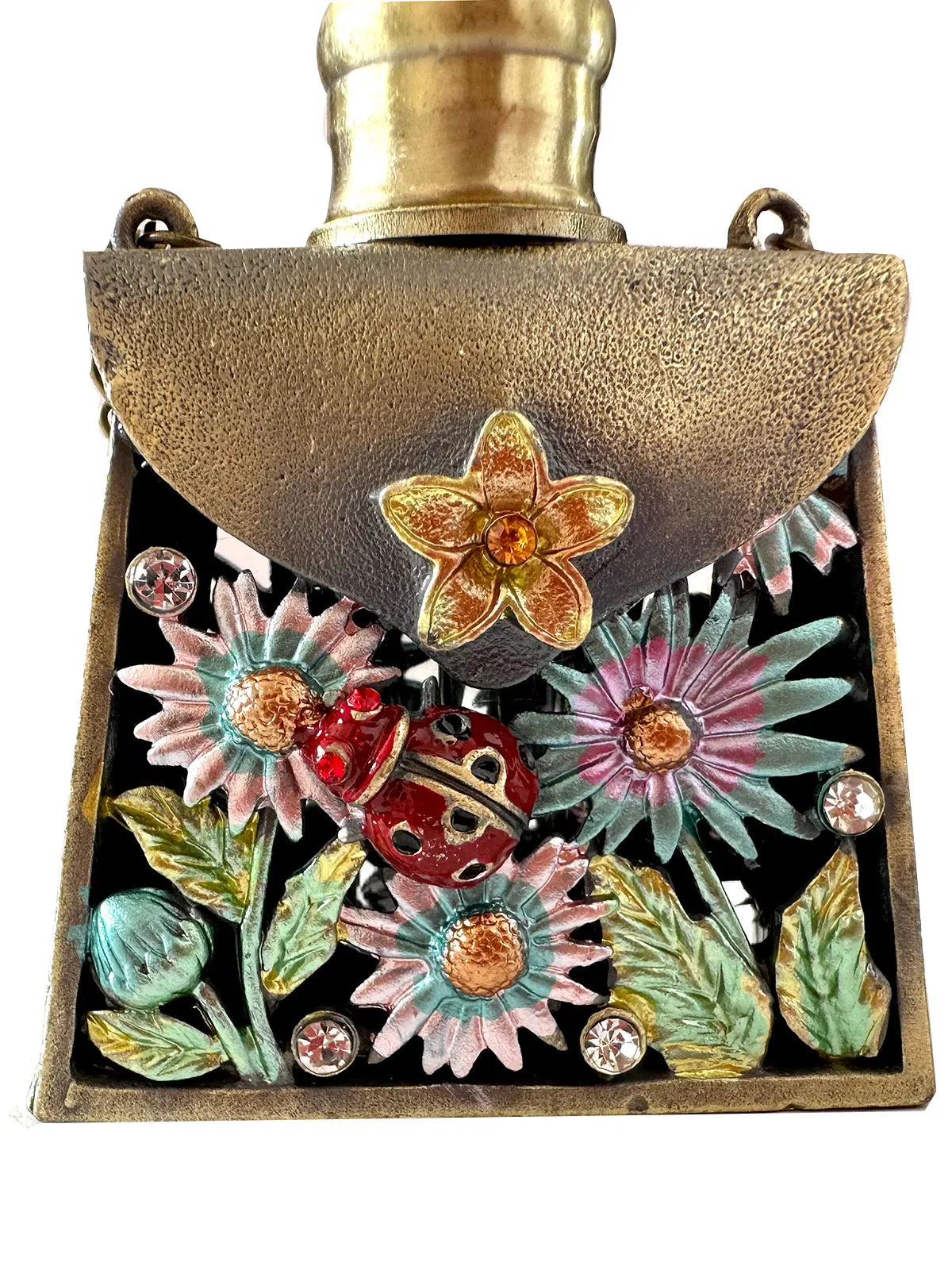 Lady Beetle Enamel Perfume Bottle