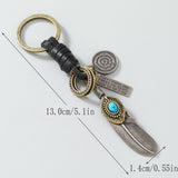 Feather Charms Key Rings