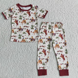 Retro Western Rodeo Horse Children Pyjamas