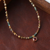 Bohemian Natural Stone Beads Necklace