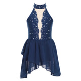 Girls Ballet Leotard Figure Ice Skating Dancewear Stage Costume