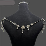 Pearl Rhinestone Shoulder Jewellery for Wedding Dress Accessories Body Chain