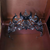 Night Court Gothic Moon Tiara Celestial Queen Crown