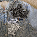 Kraken Octopus Legs Embroidery Patch Iron On DIY Crafts