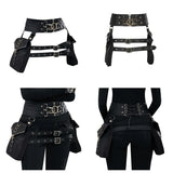 Steampunk Handmade Utility Hip Belt Bag Festival Pocket Tribal Medieval Costume