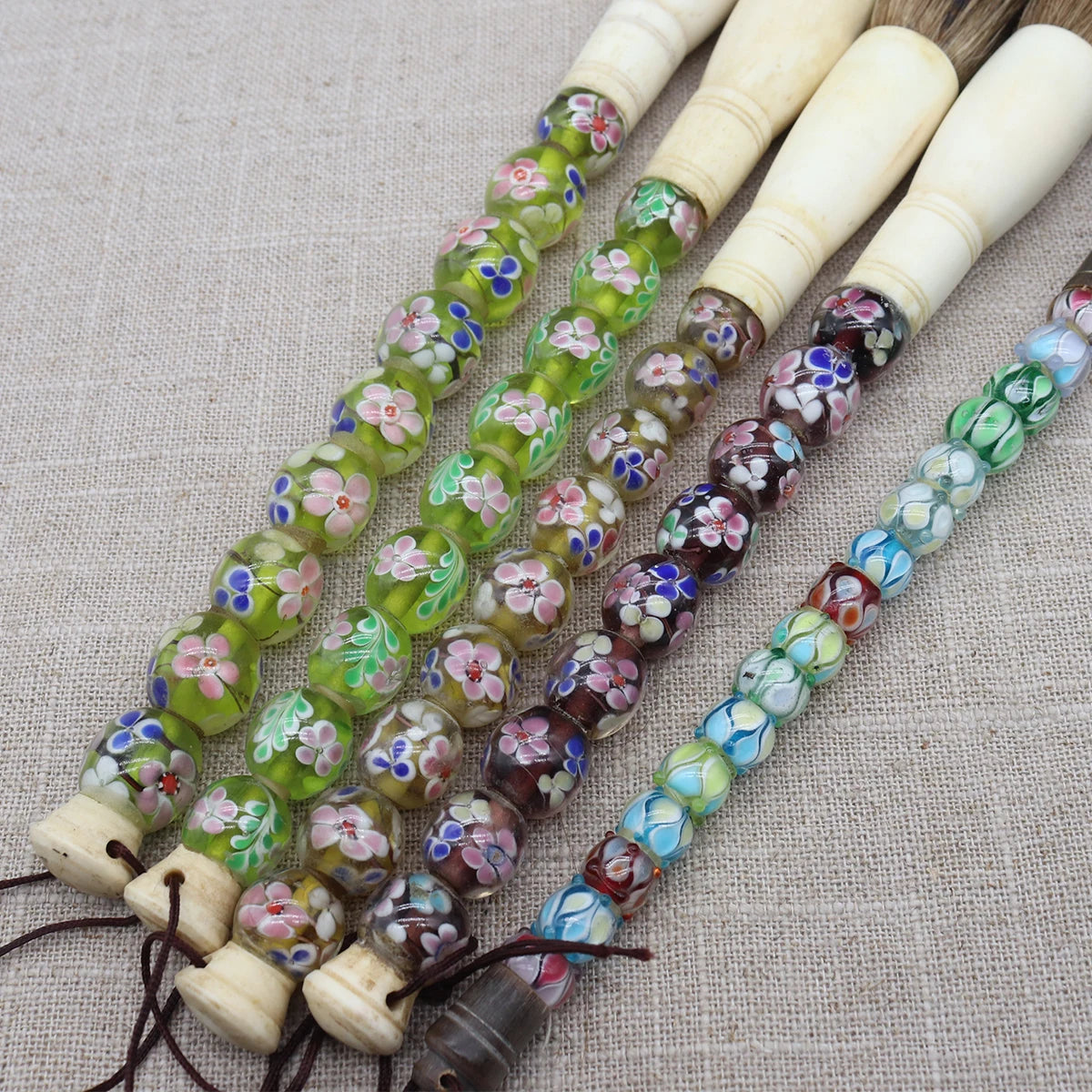 Bead Handle Calligraphy Artist Brush