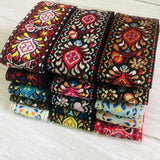 6yards/lot 5cm Wide Woven Jacquard Ribbon Trims
