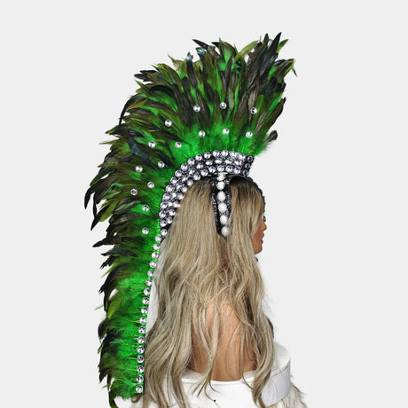Handcrafted Feather Mohawk Headdresses Carnival Party Costumes