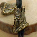 Pope Brass Paracord Bead Dreadlock Beard Beard
