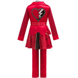 Descendants Cosplay Red Pink Chloe Kids Clothes Halloween Book Week Costumes