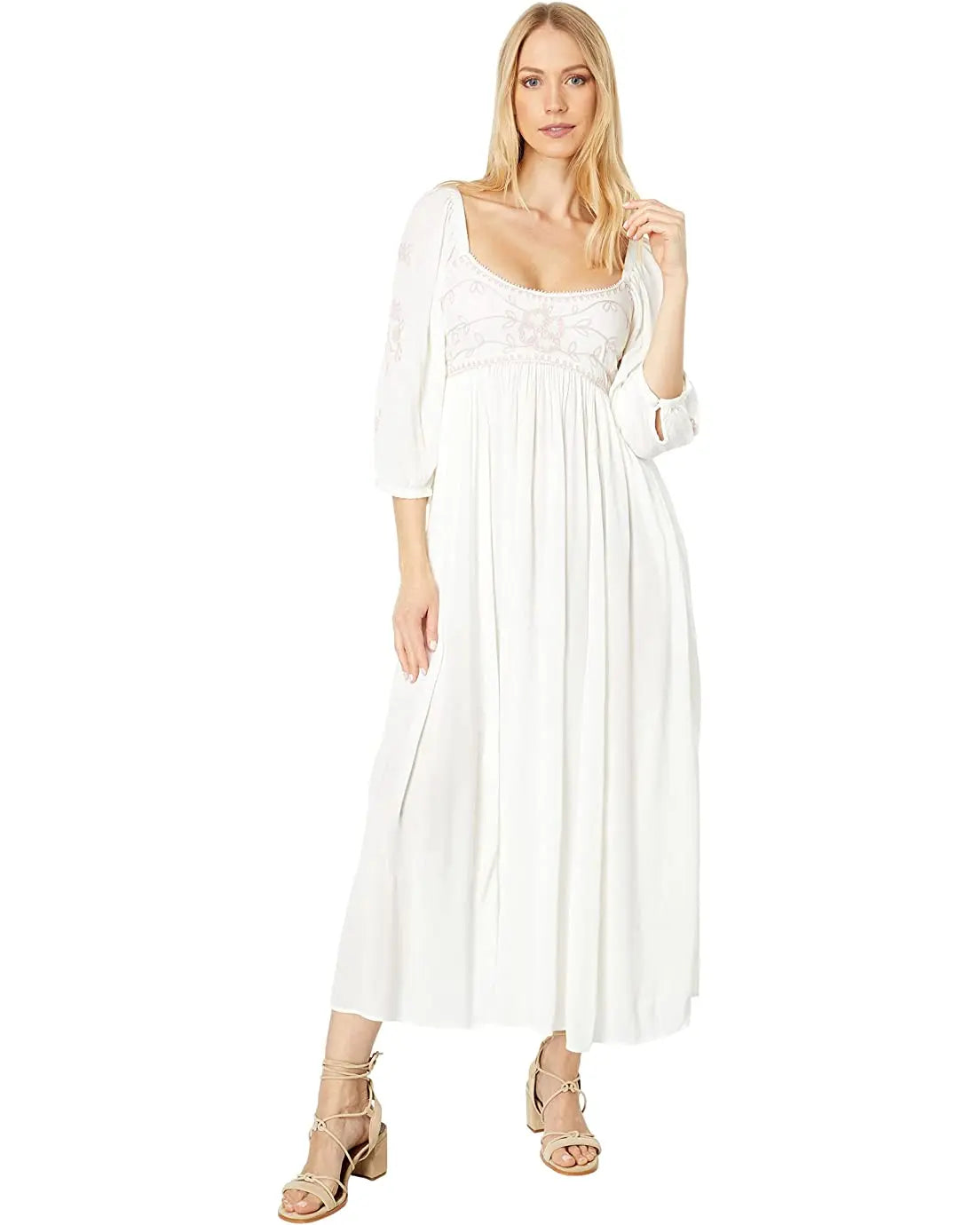 Nerissa's Boho Embroidered Dress