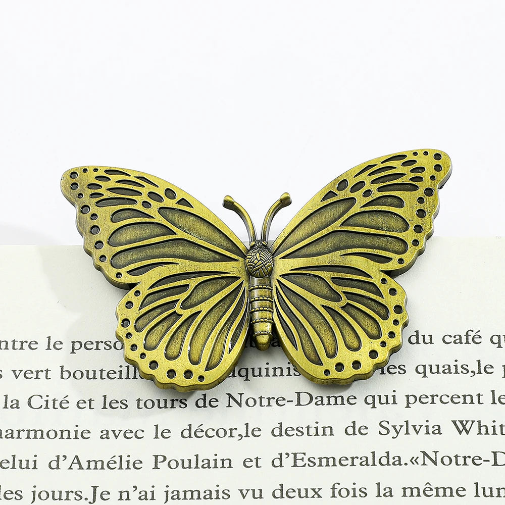 Butterfly Dragonfly Book Clip Bronze Metal Bookmarks