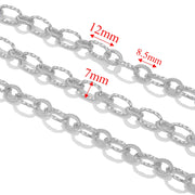 1meter PVD Gold Plated Stainless Steel Thick Large Heavy Chains Necklace Bracelet DIY Jewellery Making Finding