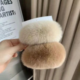 Fluffy Colourful Hair Clips Dopamine Hair Accessories