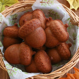 Acorn Shaped 6 Cavity Non-Stick Baking Pan Heavy Carbon Steel Biscuit Cake Chocolate Madeleine Tray