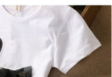 Swan T-Shirt+Sequin Skirts 2Pcs Baby Girls Clothing Sets Cotton Outfits