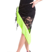 Flamenco Lace Shawl Tassel Hip Triangle Scarf Latin Dance Hip Belly Dance Wear