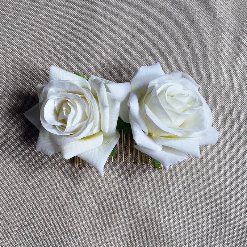 Large Flower Hair Clips Rose Fascinators