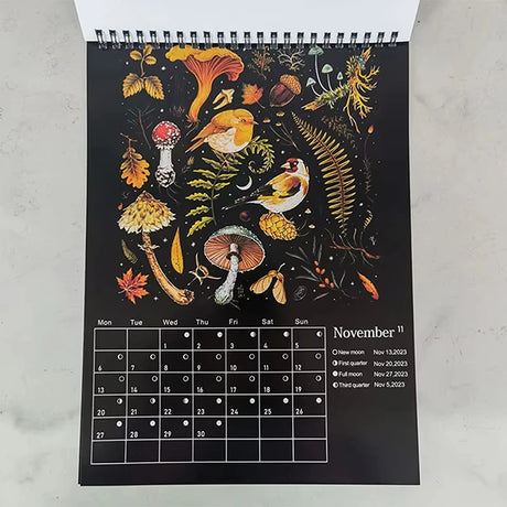 2026 Dark Forest Lunar Wall Calendar