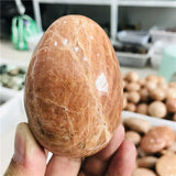 Natural Moonstone Quartz Crystal Egg
