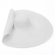 Nantucket Summer Oversized Wide Brim Foldable Straw Sun Hats