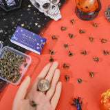 1 Box 60Pcs Witch Hat Charms Metal Antique Bronze Wizard DIY Decor Jewellery Making