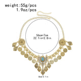 Kazakh Forehead Chain Silver Tassel Headband