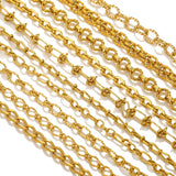 1meter PVD Gold Plated Stainless Steel Thick Large Heavy Chains Necklace Bracelet DIY Jewellery Making Finding