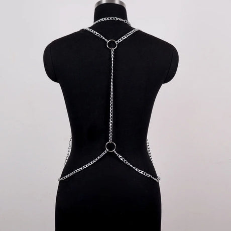 Multi-Layer Metal Body Chain Chest Harness