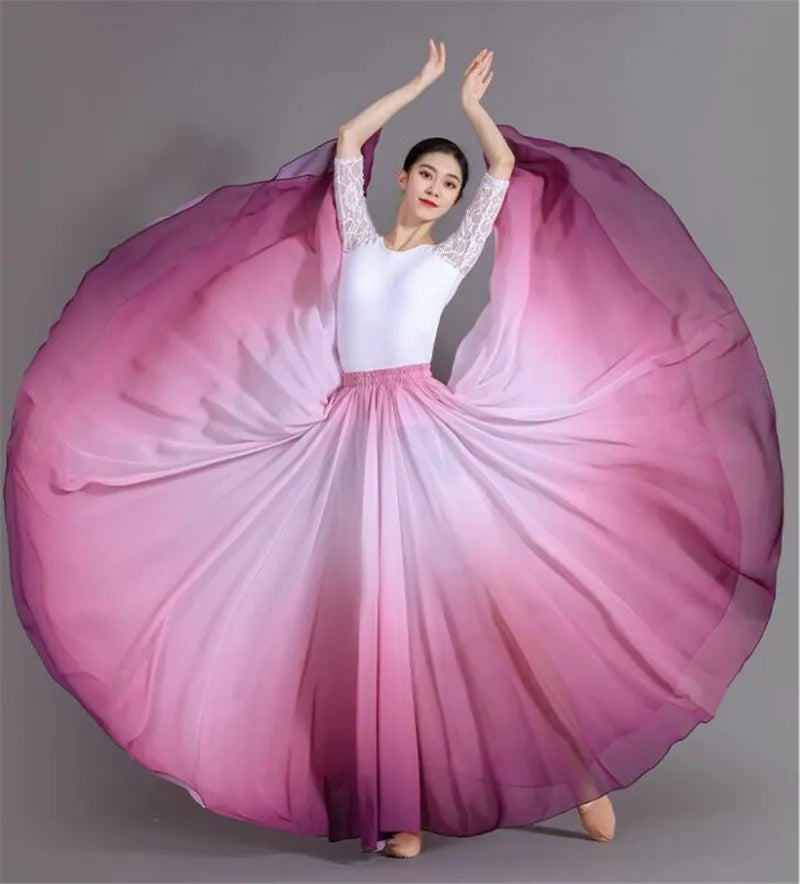 Dance Skirts 720 Degree Dancing Performance Costume