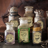 12/24pcs Halloween Witches Bottle Labels Stickers Potion Labels Halloween Decoration