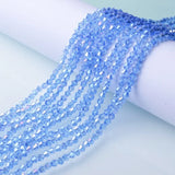 3/4/6mm Rainbow Austria Bicone Crystal Beads AB Colour Faceted Glass Beads for DIY Jewellery Making