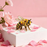 Enamel Bee Brooch Insect Lapel Pins