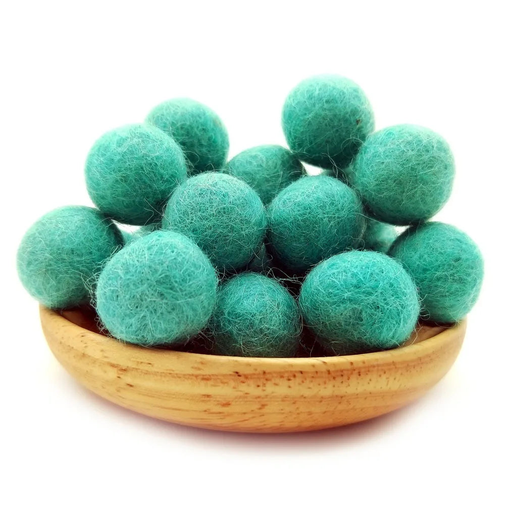 FIFTY 2cm Wool Felt Balls 100% Wool DIY Handmade Craft Supplies