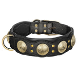 Roman's Genuine Leather Dog Collar Medieval Cosplay Pet Accessories