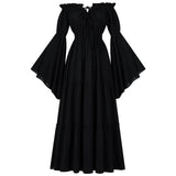 Medieval Folk Cosplay Off Shoulder Dress