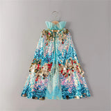 Shiny Rainbow Sequin Cloak Halloween Children's Dress Up Cape