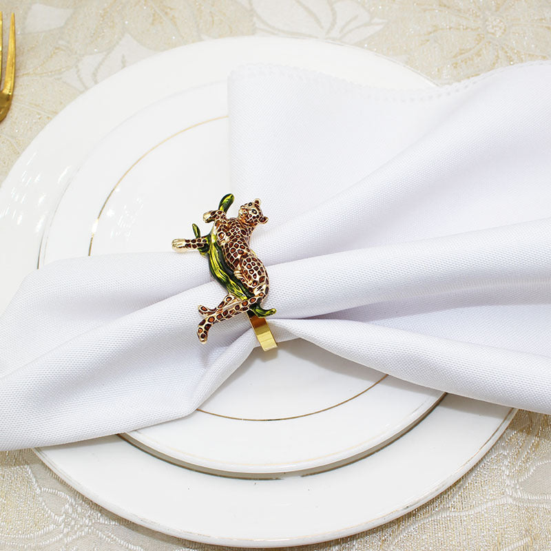 12PCS Leopard or Tiger Napkin Rings Table Decoration
