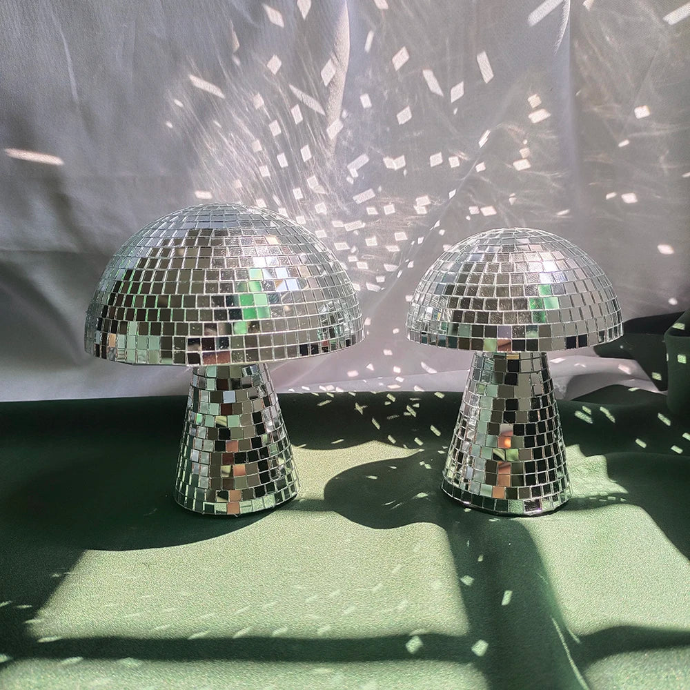 Mushroom Mirror Disco Ball Home Decor