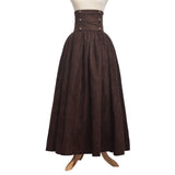 Renaissance Skirt Steampunk Victorian Empire High Waist