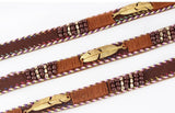 Golden Feather Hat Bands Hand-Wound Hat Belt