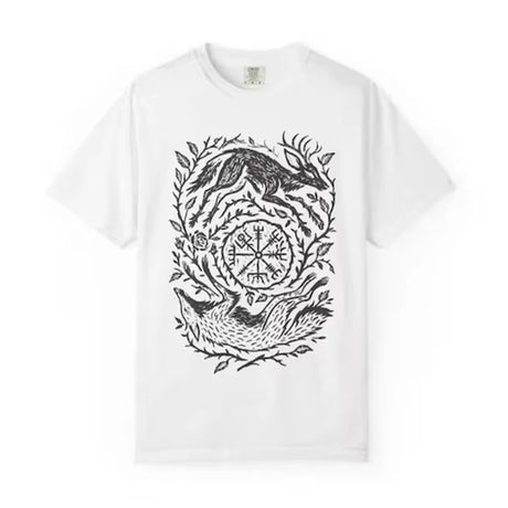 Fox Yin Yang T-Shirt Witchy Forestcore Tee