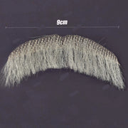 Invisible Fake Mustache Beard Trimmable Theatrical Facial Hair for Men