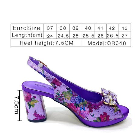 Spring Garden Party Shoes And Matching Bag Set