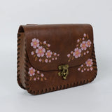 Spring Cherry Blossom Faux Leather Belt Bag Medieval Cosplay