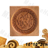 Wooden Cookie Moulds Baking Tools Christmas Easter
