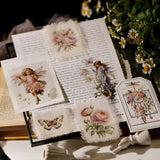 2 Sheet RUB ON Fairy Stickers Junk Journal Craft Transfer Rose Butterfly Stickers DIY Scrapbooking Craft Stickers