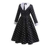 Wednesday Addams Cosplay Costume for Girls Halloween Book Week 3-12 Years