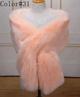 Luna Faux Fur Shawl 42 Colours